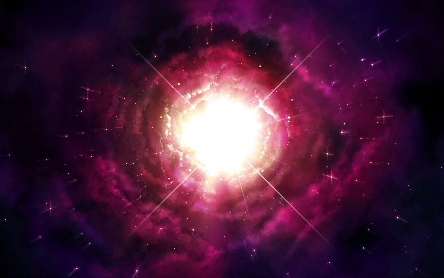 Flash, Space, Stars, Galaxy, Flares, Space Art Wallpaper