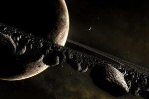 Saturn, Space, Rock, Planet