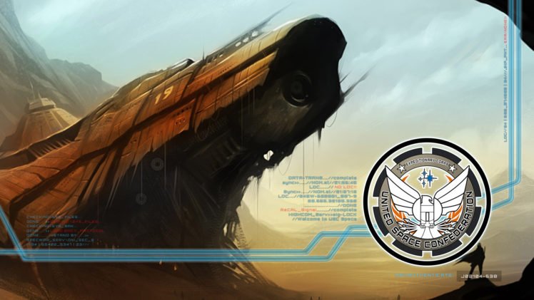 Star Citizen, United Space Confederation, Shipwreck HD Wallpaper Desktop Background