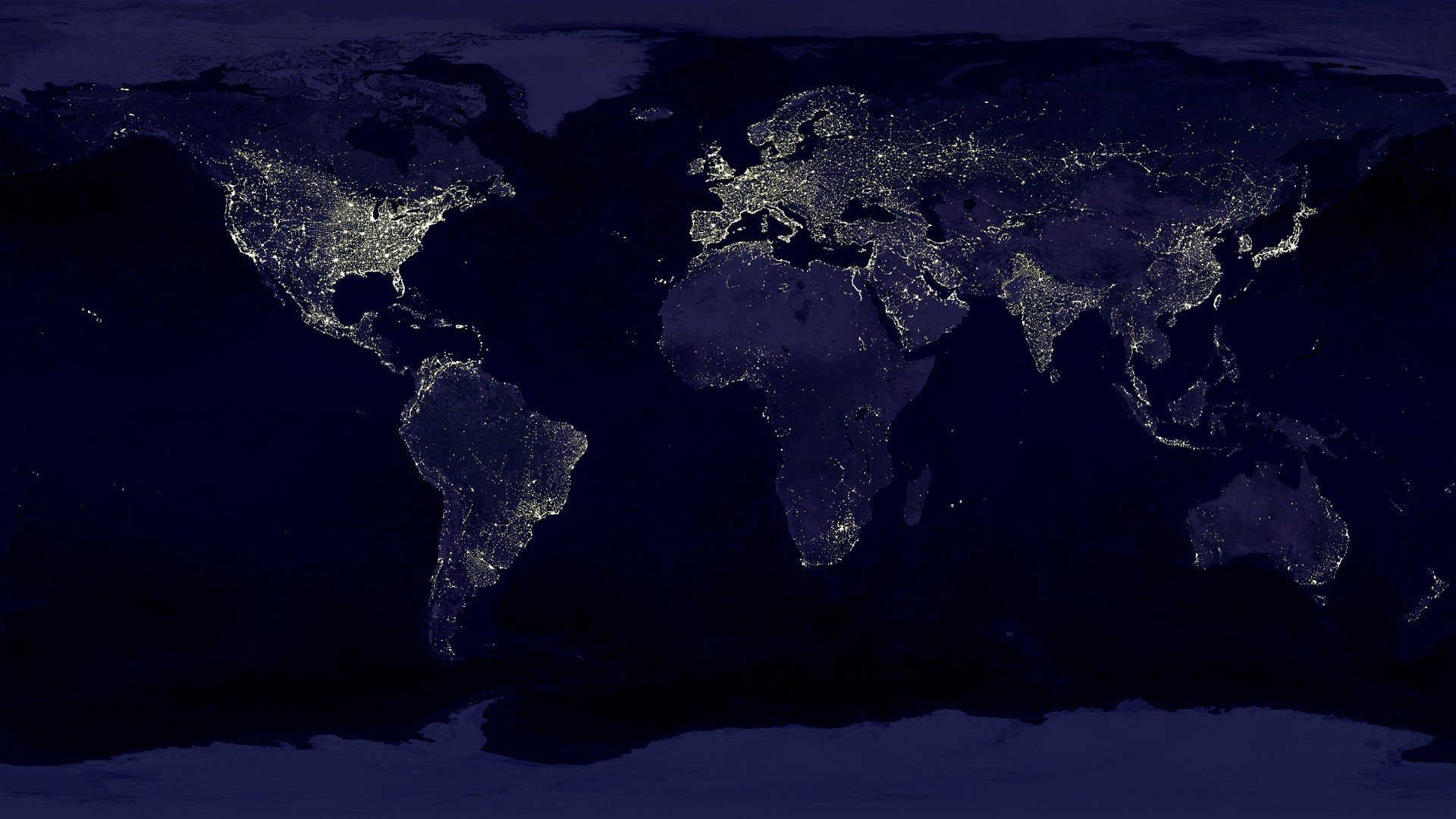map, World, Lights, Night, Globes, Space Wallpaper
