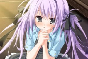 purple hair, Anime girls, 1 2 Summer, Kuonji Sora, Visual novel
