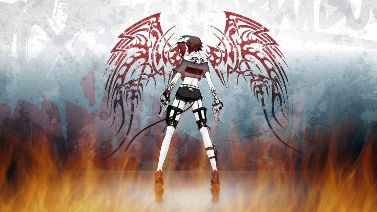 anime, Original characters, Wings, Horns HD Wallpaper Desktop Background