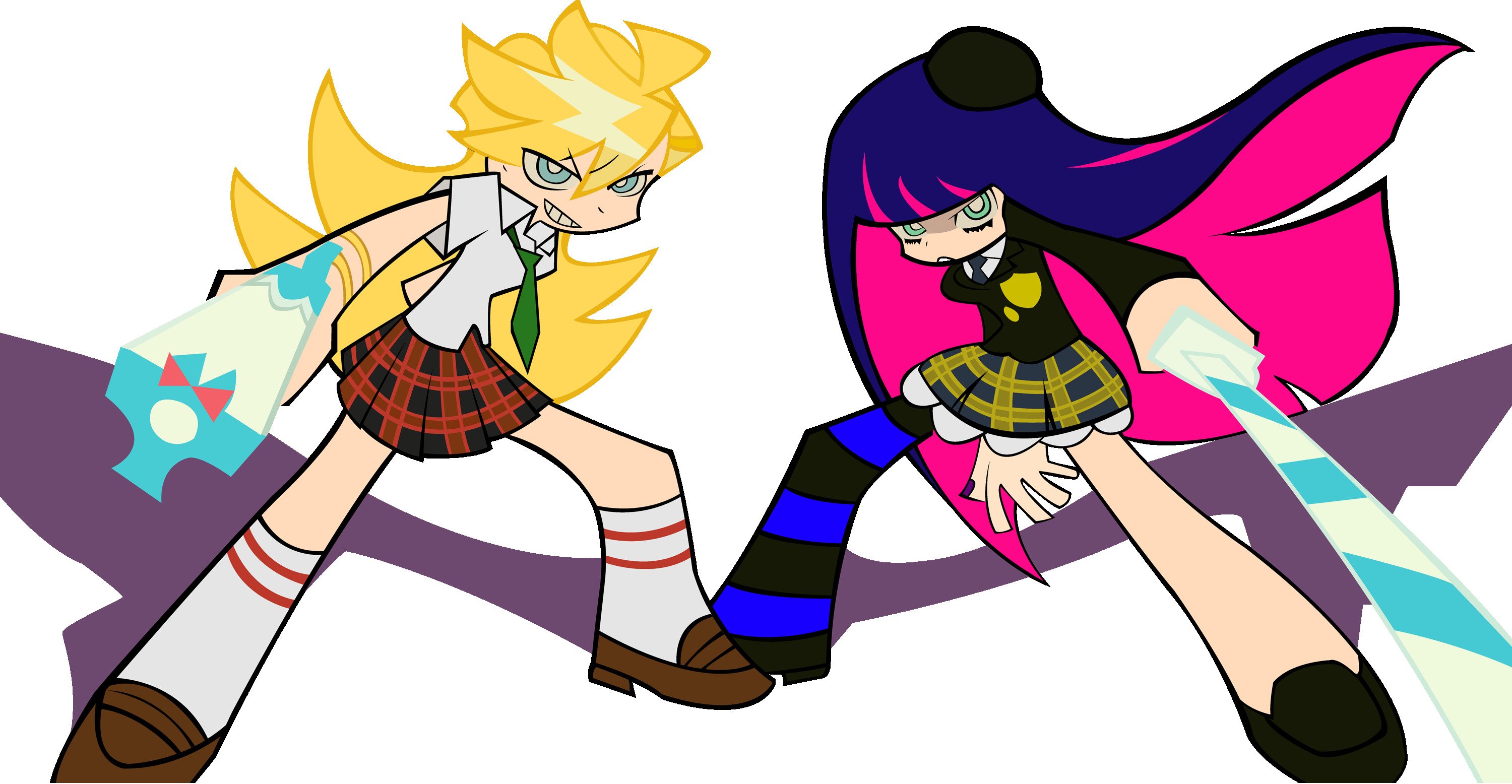Panty and Stocking with Garterbelt, Anarchy Panty, Anarchy Stocking Wallpaper