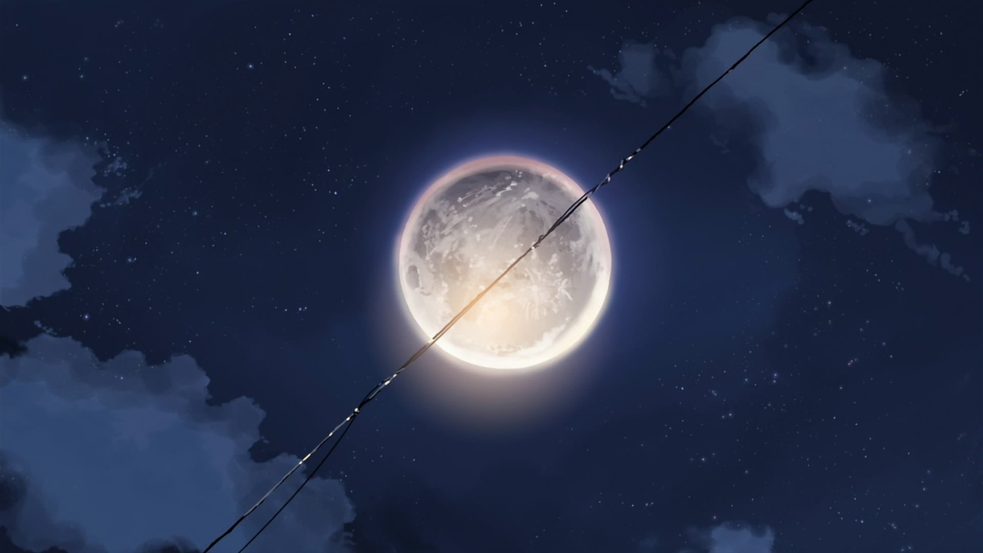 4529040 anime night Moon sky clouds  Rare Gallery HD Wallpapers