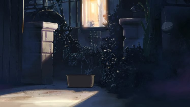 anime, Night, Building HD Wallpaper Desktop Background