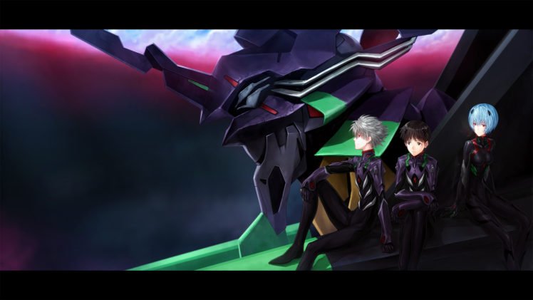 Neon Genesis Evangelion, Ayanami Rei, Ikari Shinji, Kaworu Nagisa, EVA Unit 01 HD Wallpaper Desktop Background