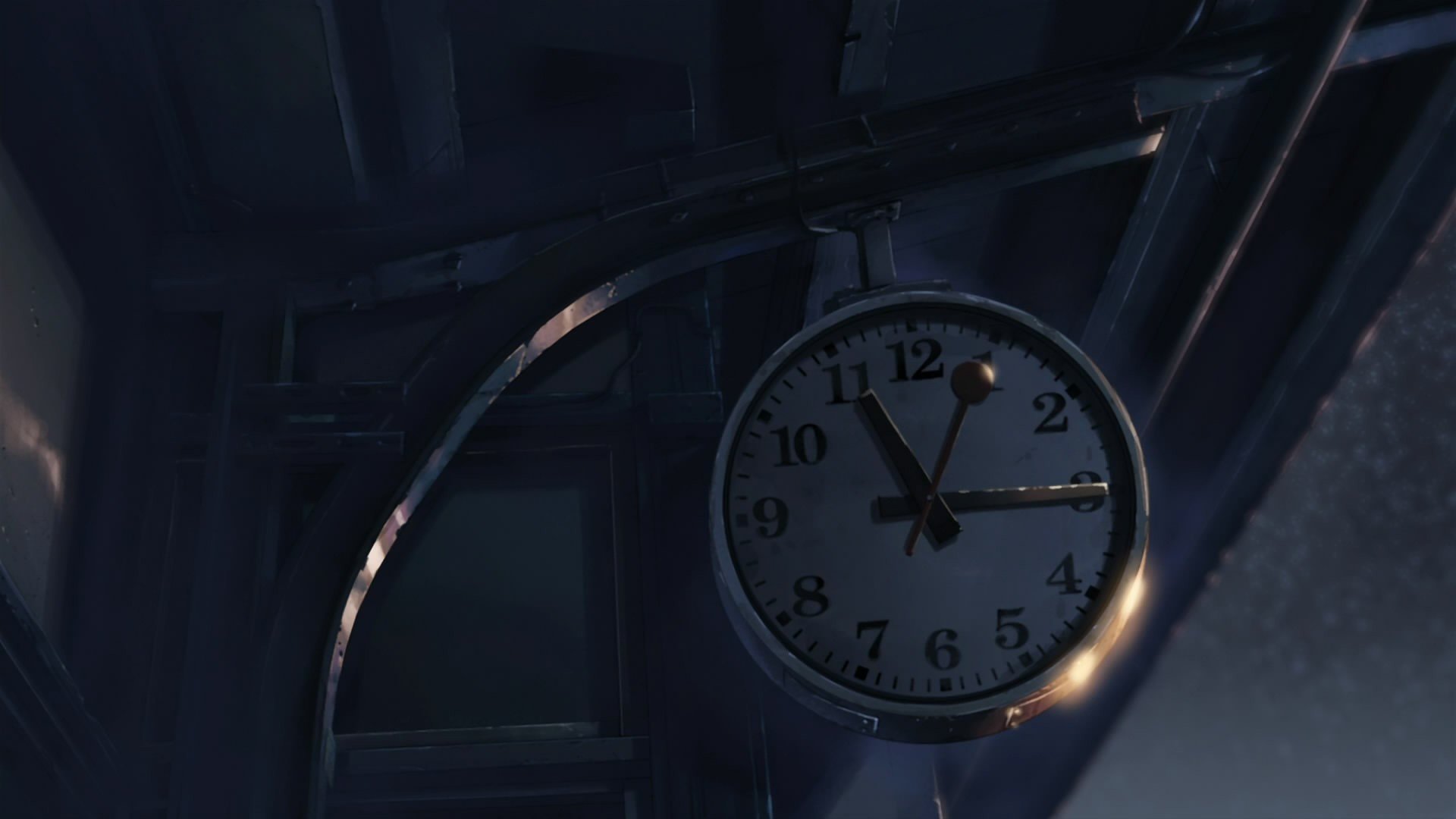 anime, Clocks, Building, 5 Centimeters Per Second Wallpaper