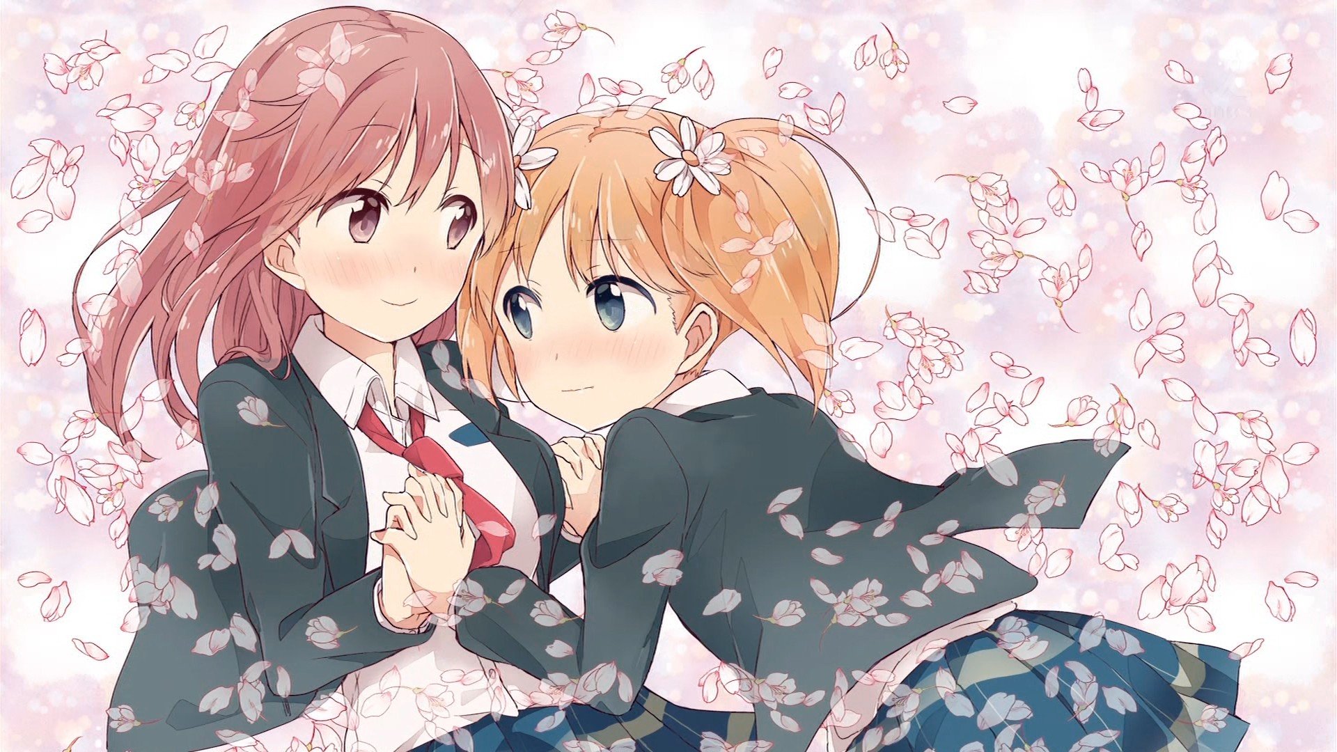 anime, Anime girls, Sakura Trick, Sonoda Yuu, Takayama Haruka, School uniform Wallpaper