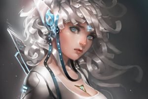 anime girls, Digital art