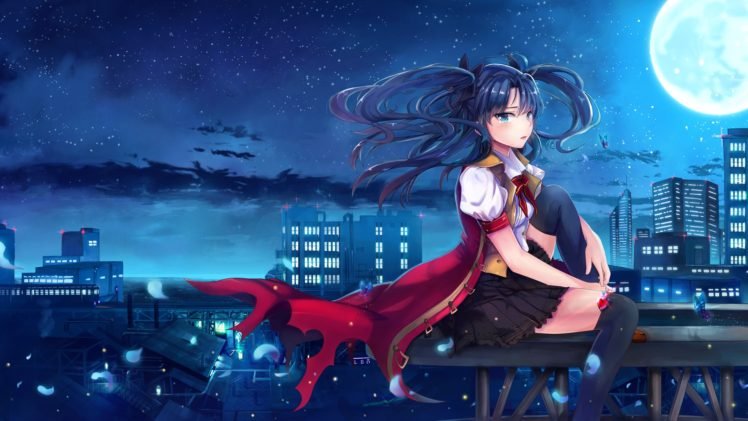 Fate Series, Tohsaka Rin, Anime girls, Fate Stay Night HD Wallpaper Desktop Background