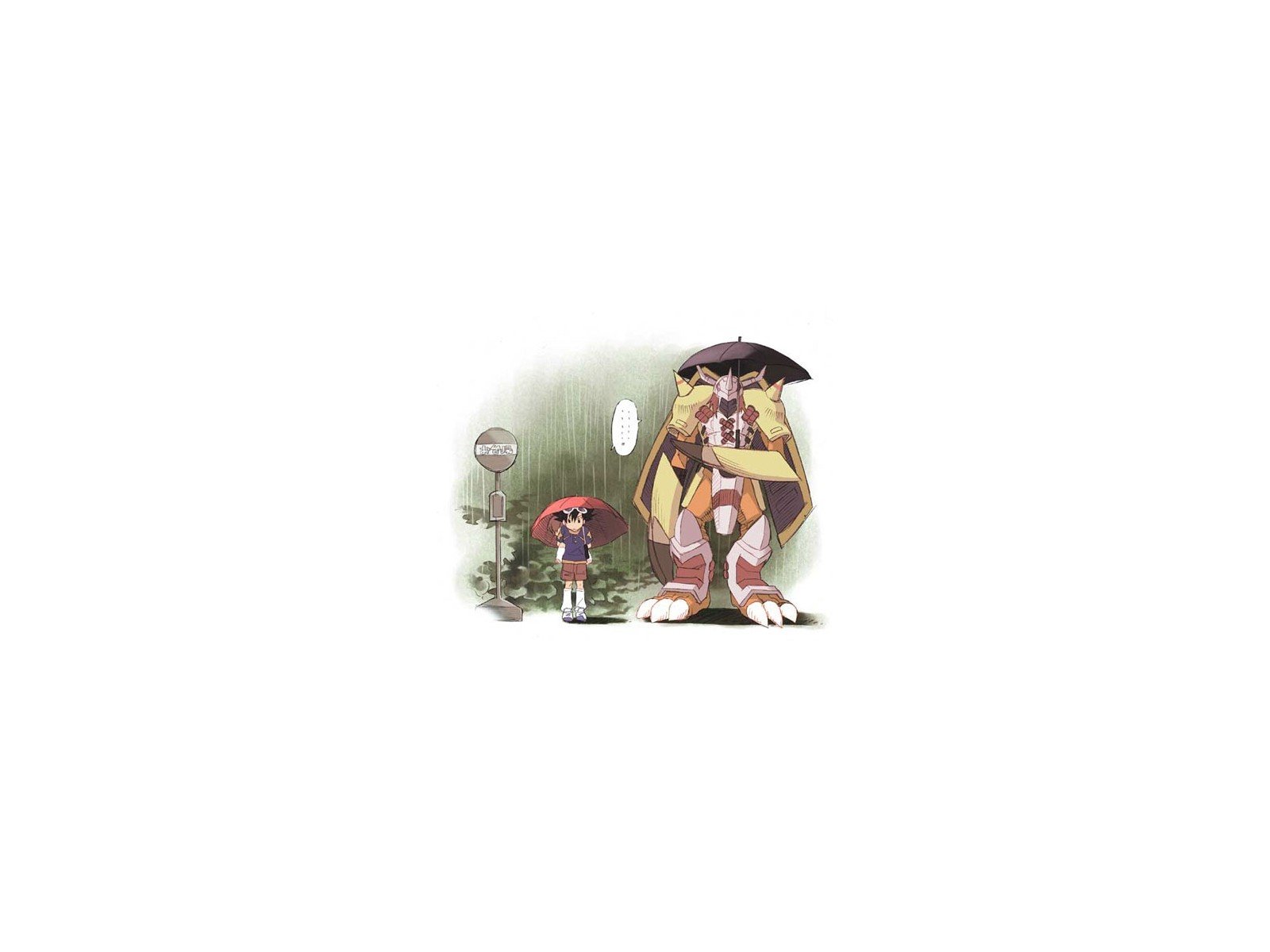 Digimon Adventure, Digimon, My Neighbor Totoro Wallpaper