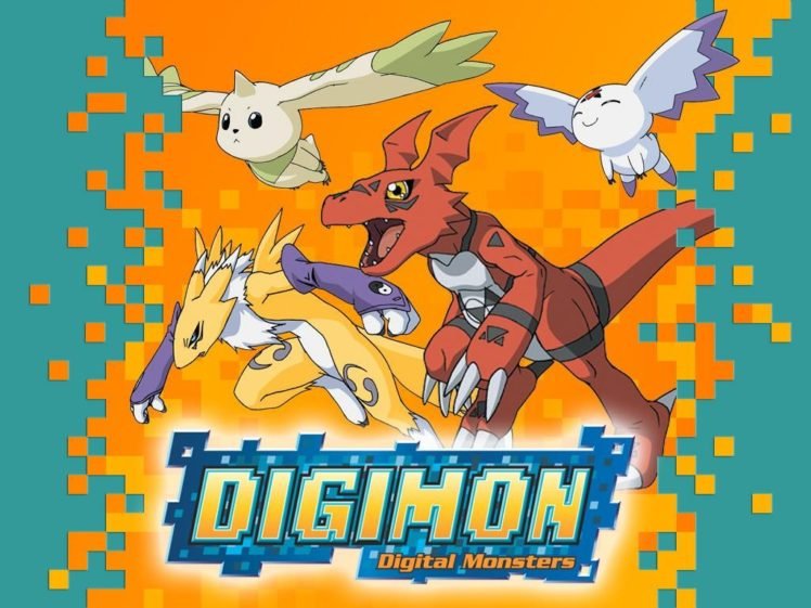 Digimon Adventure, Digimon, Renamon, Guilmon HD Wallpaper Desktop Background
