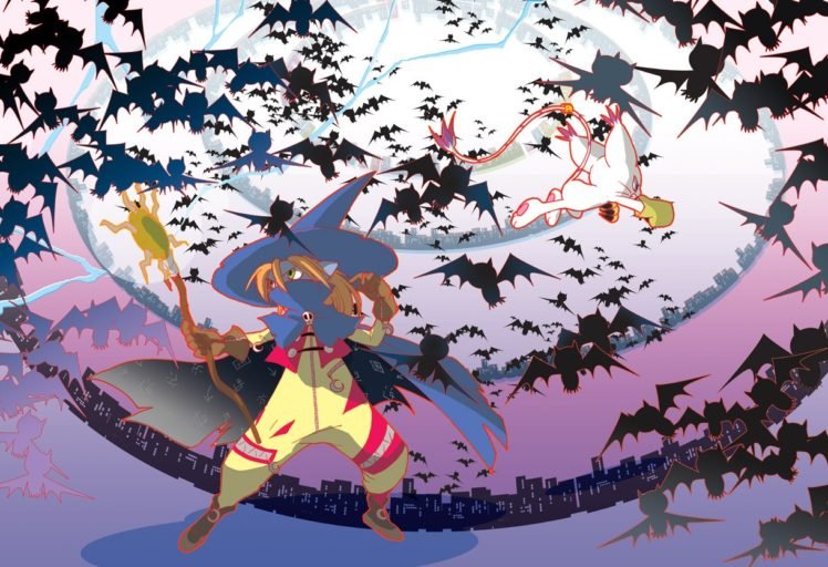 Digimon Adventure, Digimon, Wizardmon, Gatomon HD Wallpaper Desktop Background