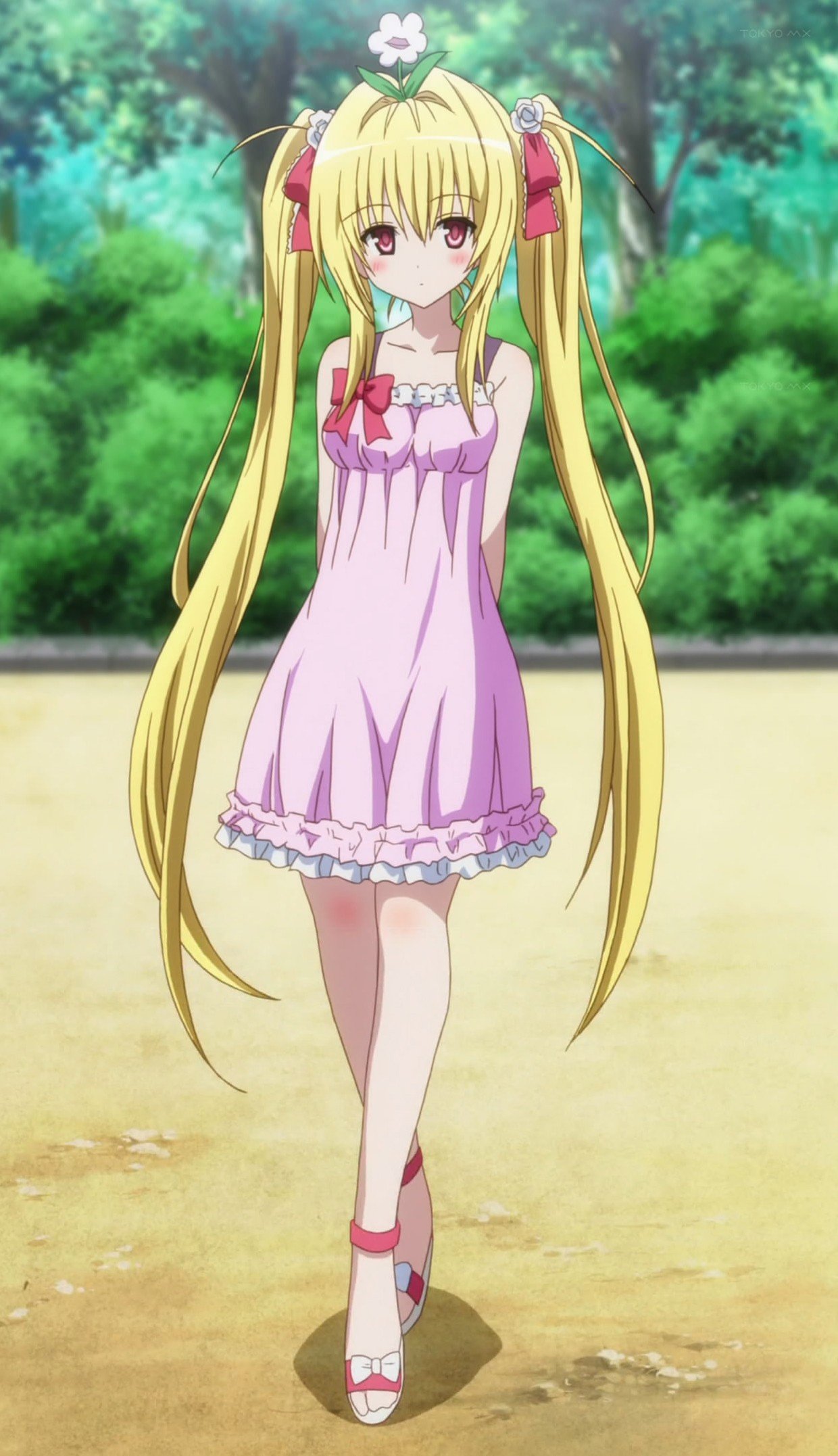 Golden Darkness, To Love ru, Long hair, Blonde, Red eyes, Twintails