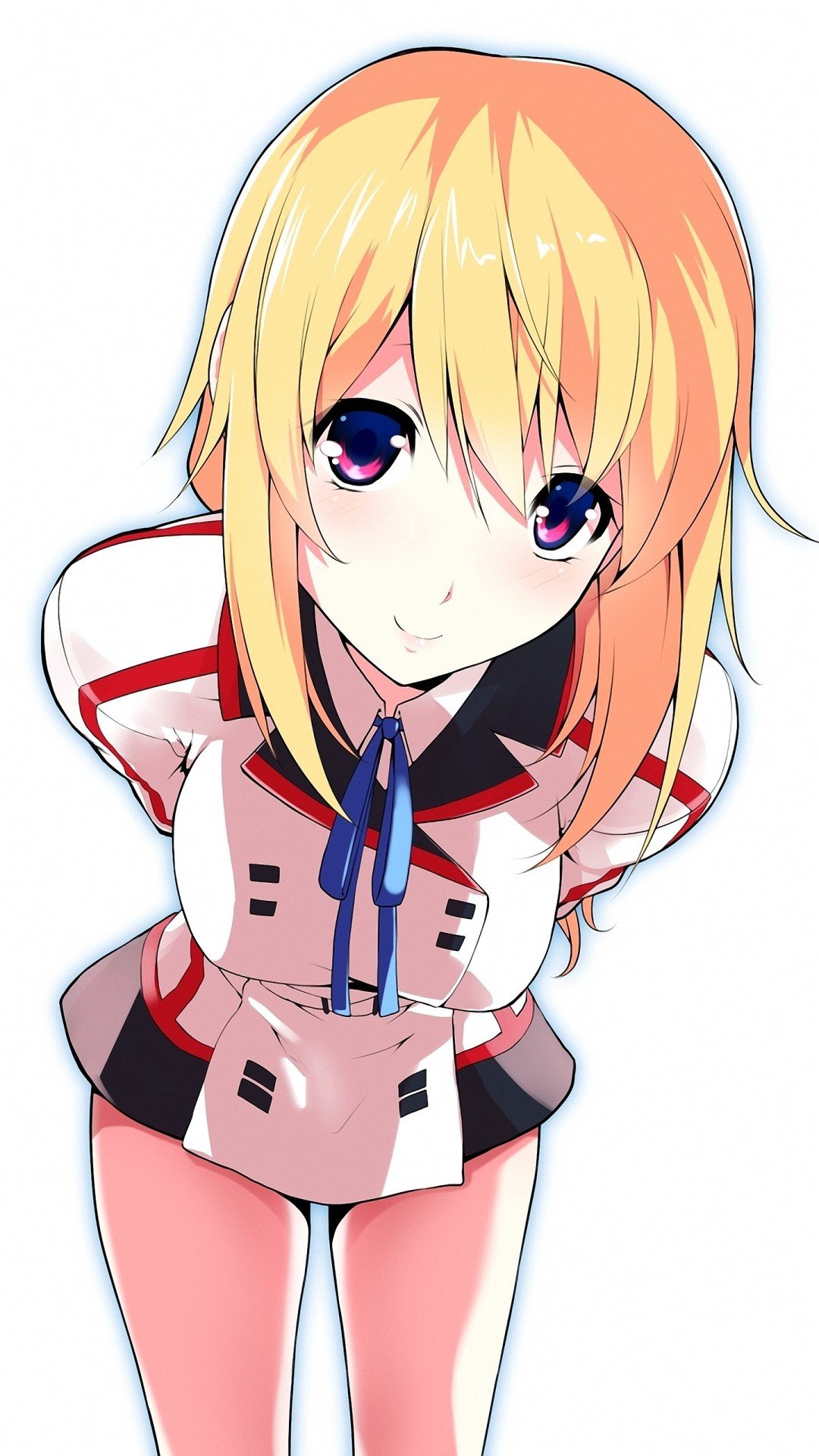 Dunois Charlotte, Infinite Stratos, Simple background Wallpaper