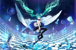 Vocaloid, Thigh highs, Tiles, Anime girls, Anime, Hatsune Miku