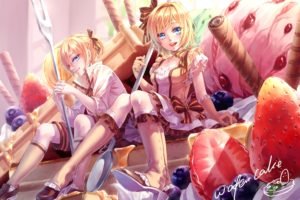 Vocaloid, Kagamine Len, Kagamine Rin, Candies, Anime, Anime girls, Anime boys