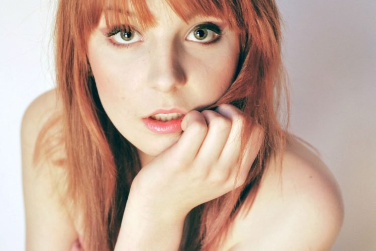 women, Redhead, Green eyes, Face HD Wallpaper Desktop Background