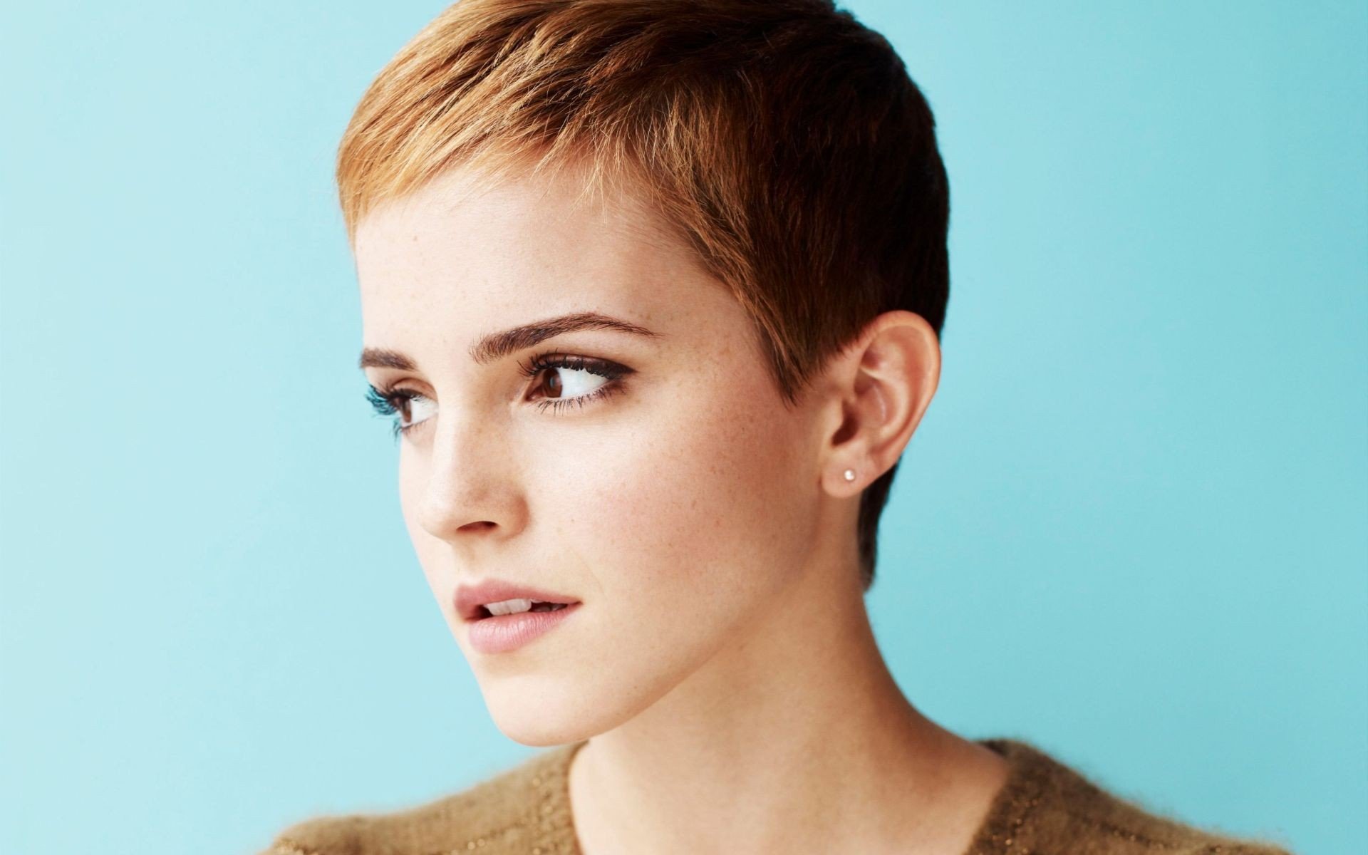 women, Emma Watson, Actress, Short hair Wallpaper