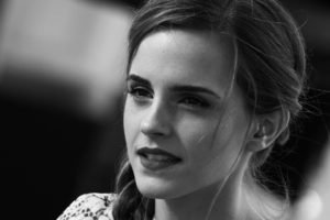 women, Emma Watson, Monochrome, Face, Braids, Actress