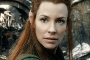 The Hobbit, Tauriel, Face, Redhead, Movies, Women, Evangeline Lilly, Green eyes, The Hobbit: The Battle of the Five Armies
