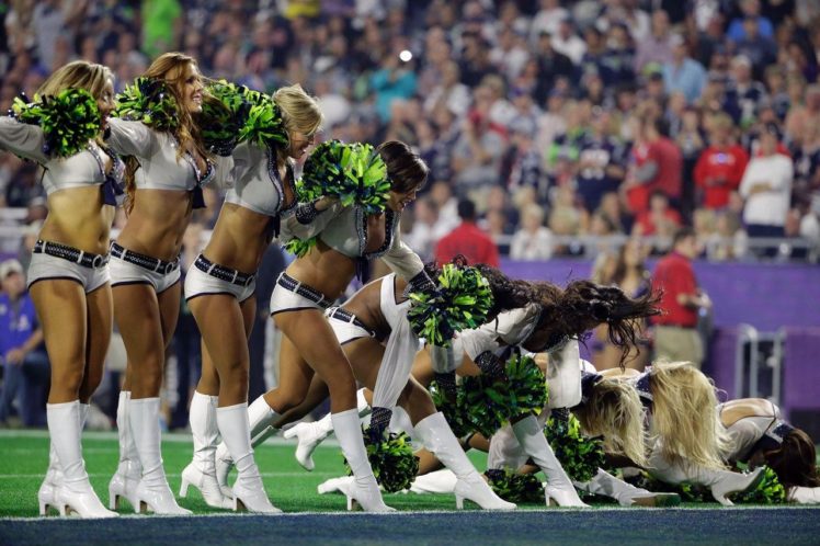 cheerleaders, NFL, Seattle Seahawks HD Wallpaper Desktop Background
