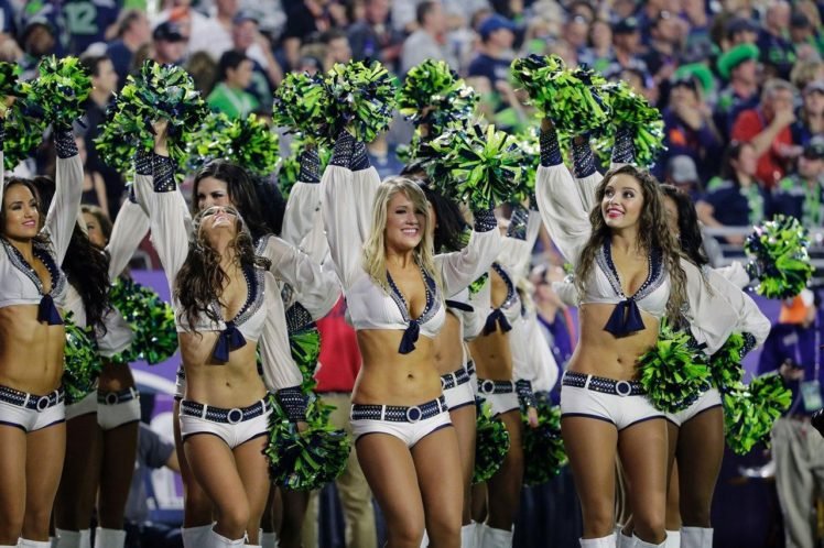 NFL, Cheerleaders, Seattle Seahawks, Women, Seagals HD Wallpaper Desktop Background