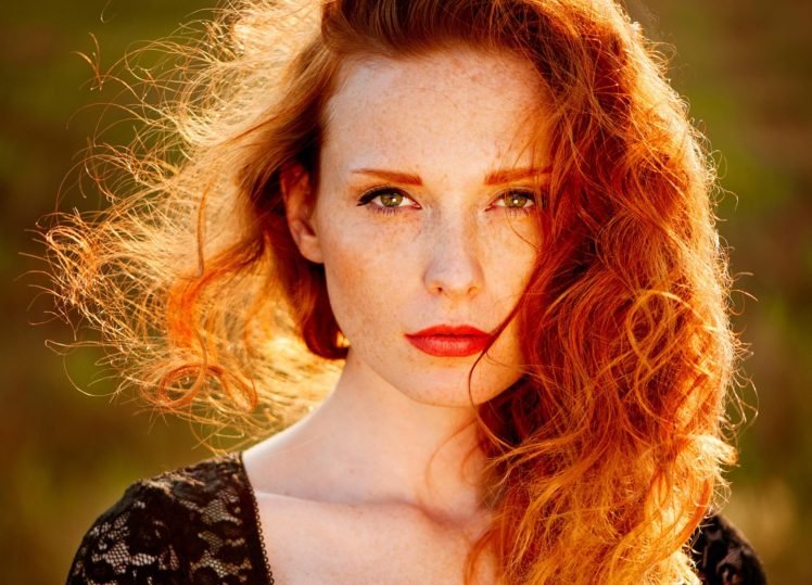 women, Redhead, Face, Freckles, Ann Nevreva HD Wallpapers / Desktop and ...