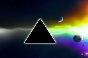 Dark Side Of The Moon, Pink Floyd, Triangle, Space