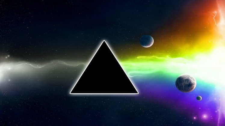 Dark Side Of The Moon, Pink Floyd, Triangle, Space HD Wallpaper Desktop Background