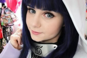 cosplay, Hyuuga Hinata, Blue hair, Hoods, Naruto Shippuuden, Women