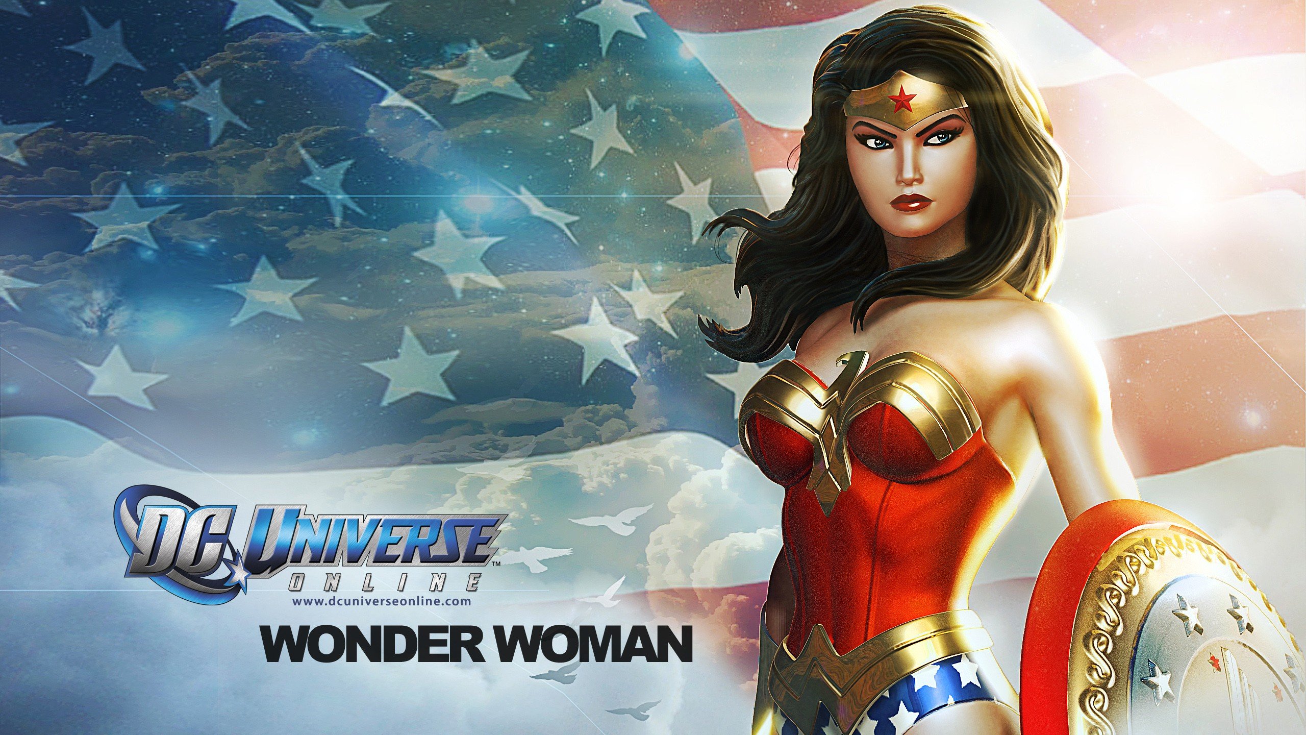 DC Universe Online, Wonder Woman, Superheroines Wallpaper