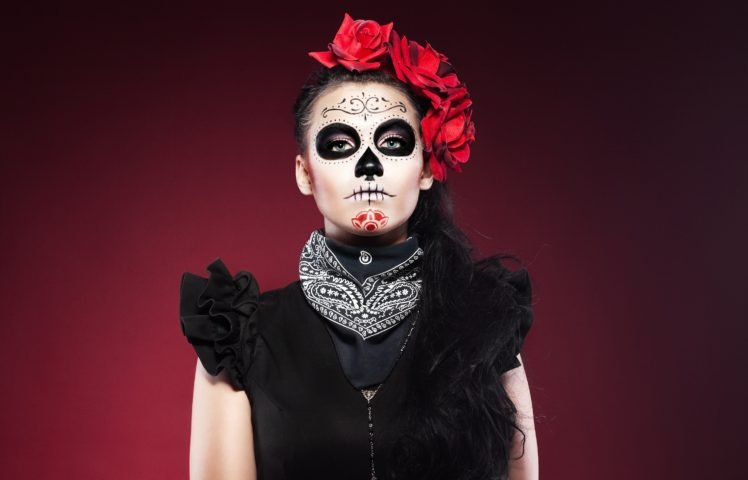 model, Makeup, Women, Sugar Skull HD Wallpaper Desktop Background