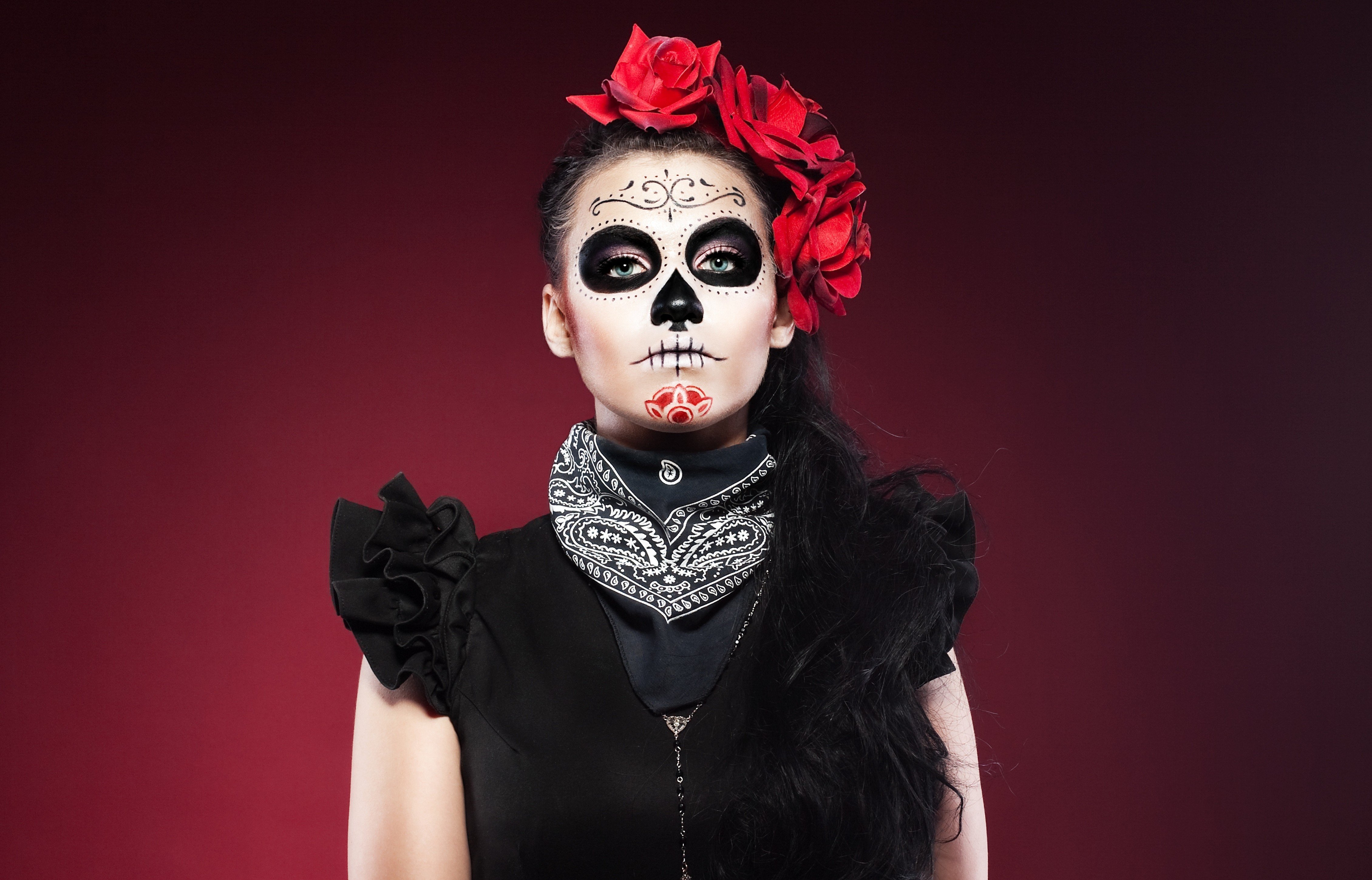 model, Makeup, Women, Sugar Skull Wallpaper