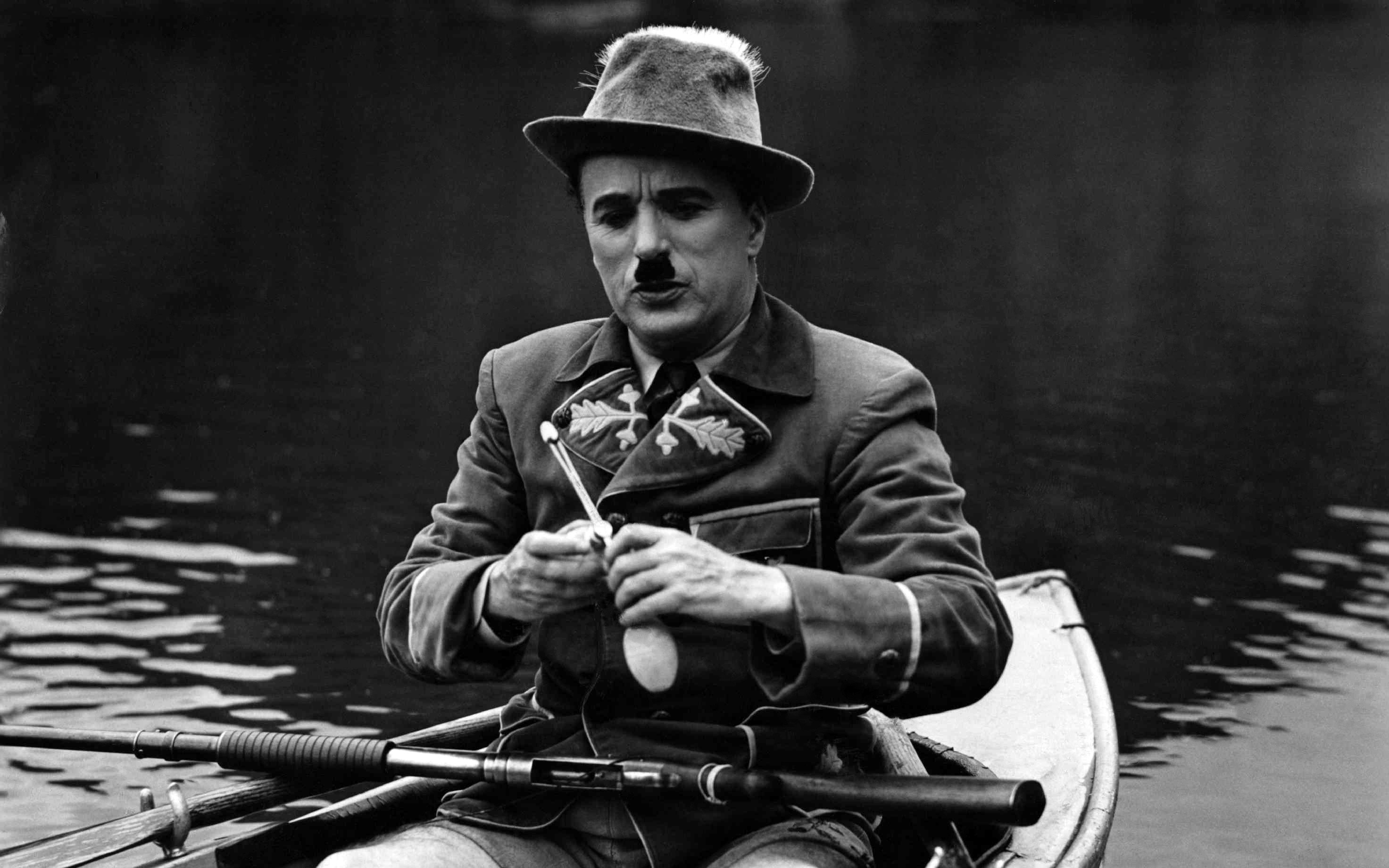 Charlie Chaplin, Film stills, Monochrome Wallpaper