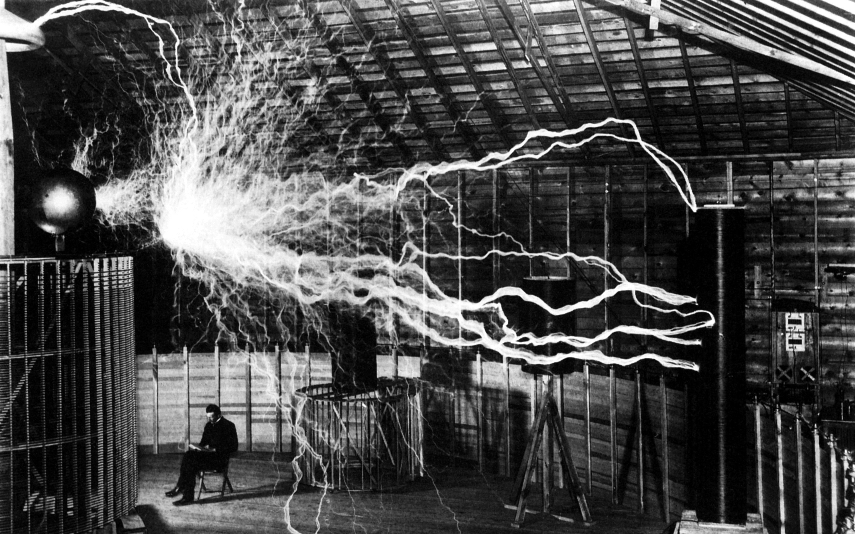 Nikola Tesla, Scientists, Electricity, Thunderbolt Wallpaper