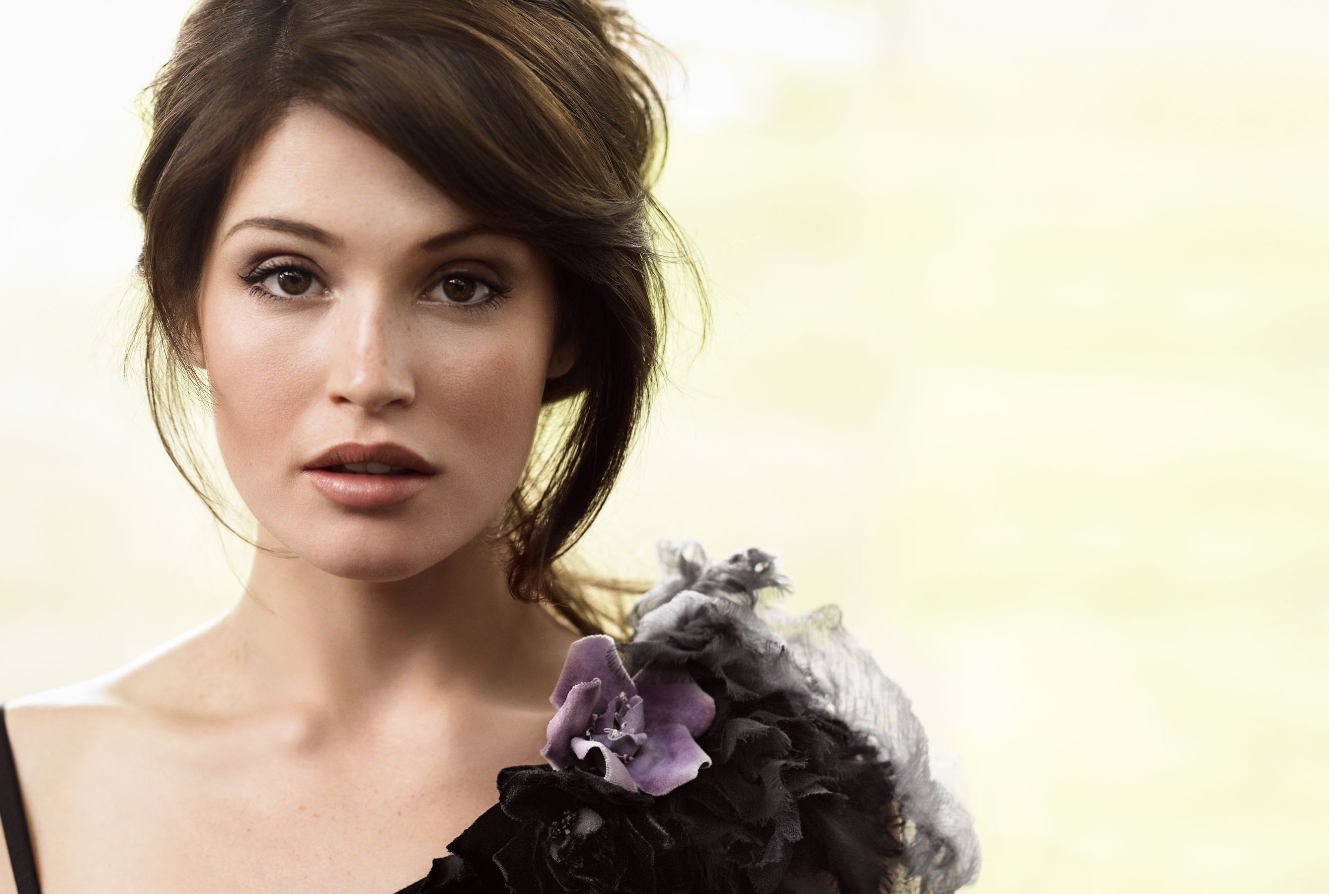 Gemma Arterton, Women, Model, Brunette, Brown eyes Wallpaper