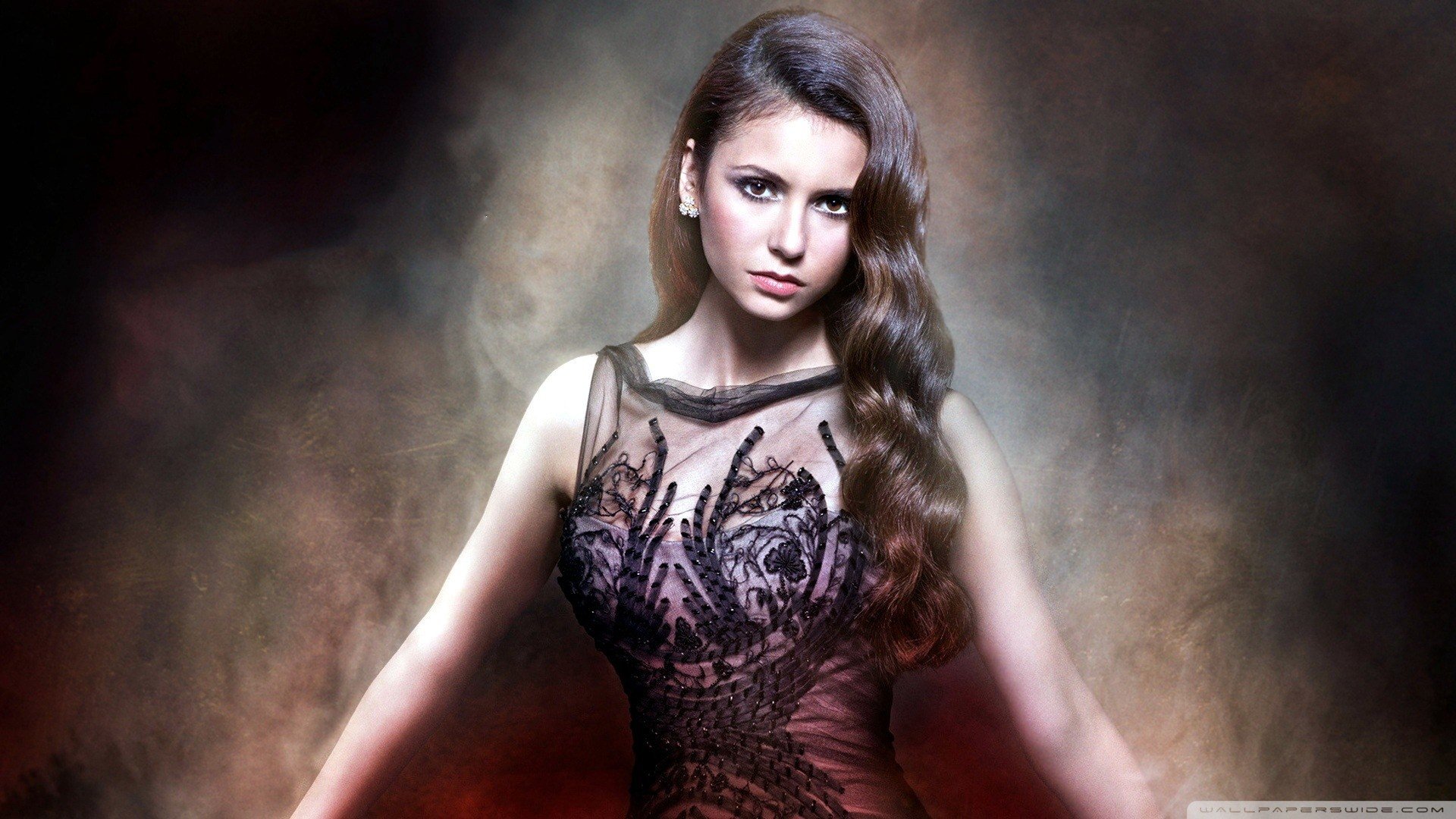 Nina Dobrev Women Actress Brunette The Vampire Diaries Elena