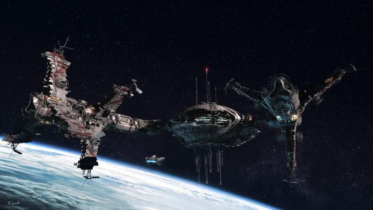 science fiction, Space station HD Wallpaper Desktop Background