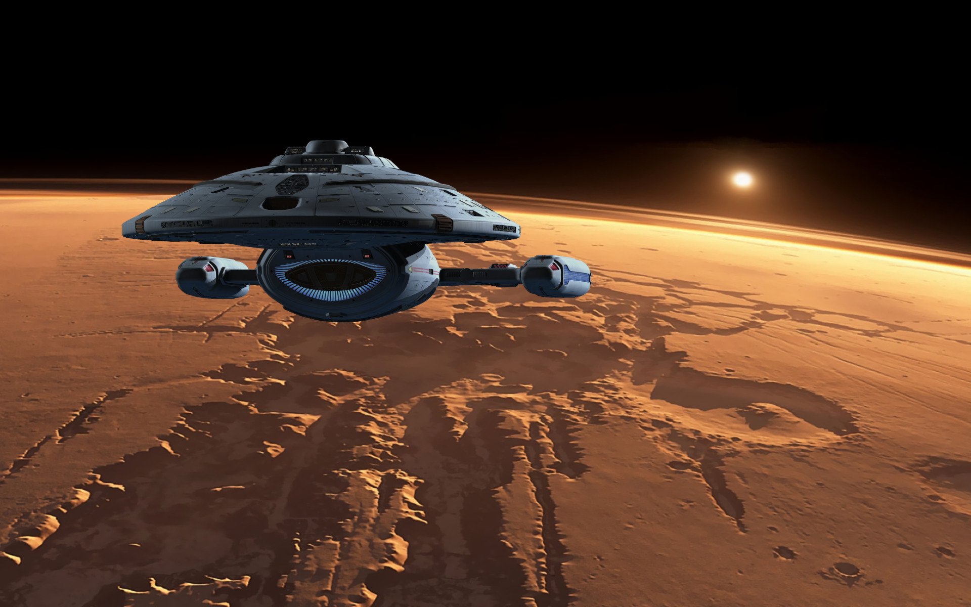 Star Trek Uss Voyager Spaceship Space Hd Wallpapers D - vrogue.co