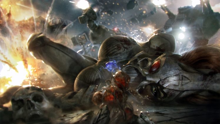 Warhammer 40, 000, Eldar, Space marines, Battle HD Wallpaper Desktop Background