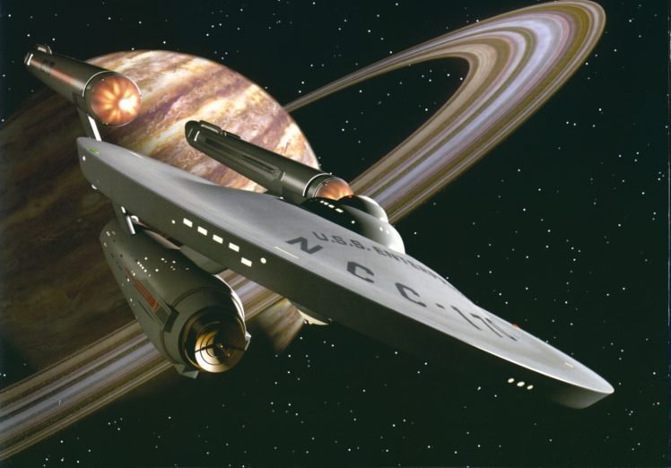 USS Enterprise (spaceship), Star Trek, Space HD Wallpaper Desktop Background