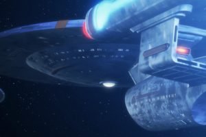Star Trek, USS Enterprise (spaceship), Dual monitors, Multiple display, Space