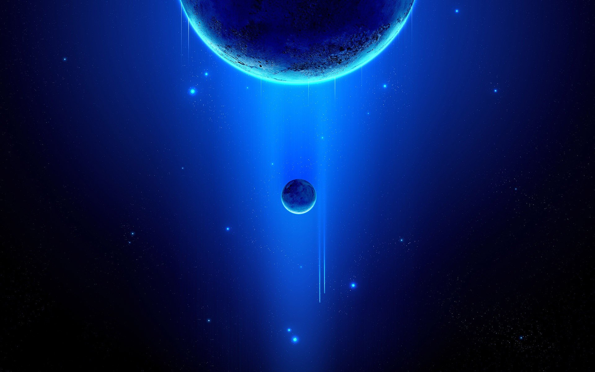 blue, Drawing, Space Wallpaper