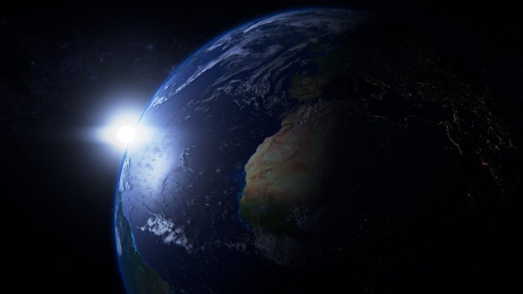 Earth, Space, Render HD Wallpaper Desktop Background