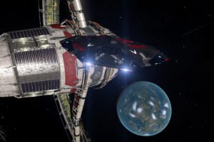 Elite: Dangerous, Space, Stars, Spaceship, Orbital Stations
