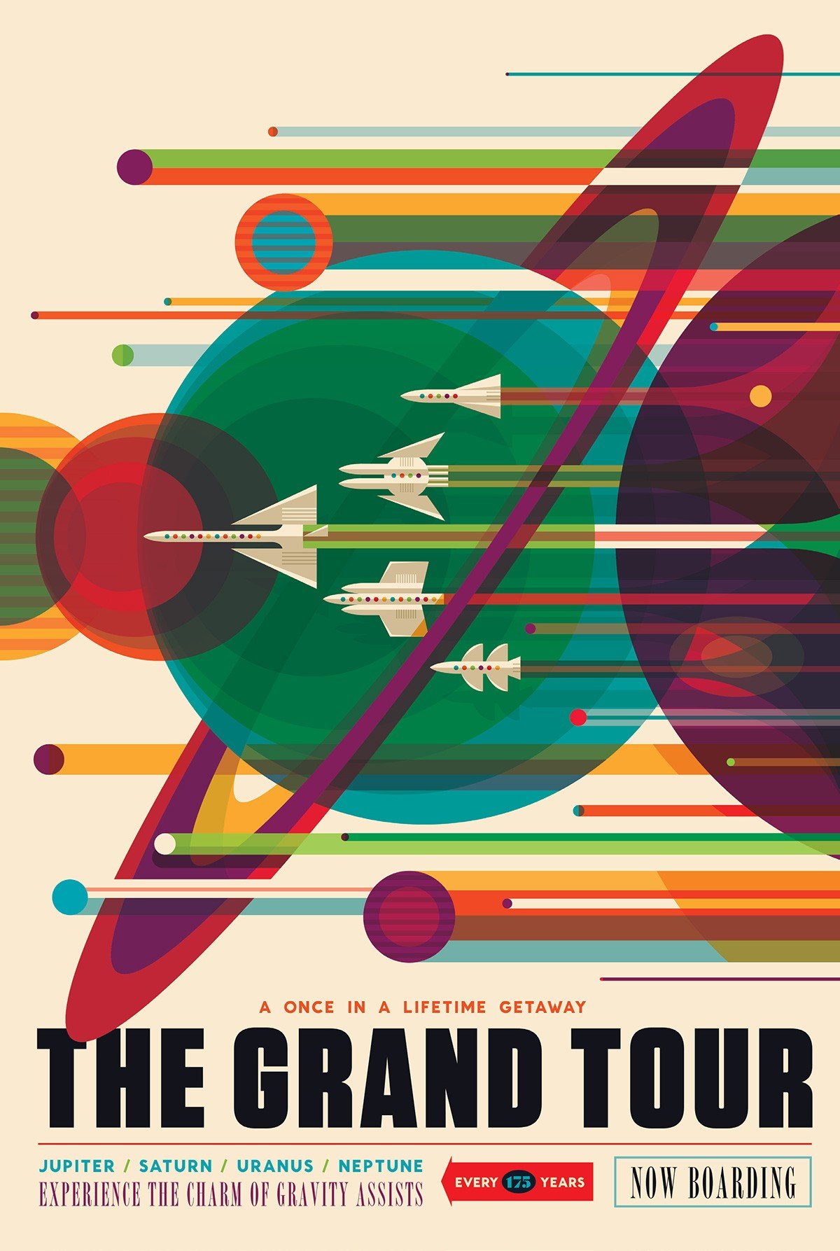 space, Planet, Material style, Travel posters, NASA, Science fiction, JPL (Jet Propulsion Laboratory) Wallpaper