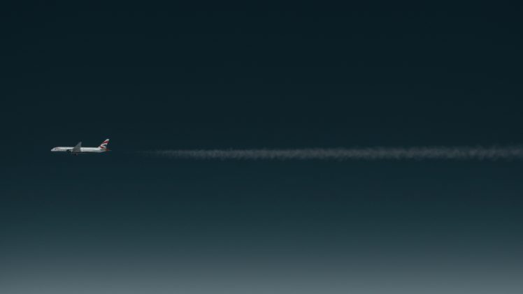airplane, Aircraft, Space, Minimalism HD Wallpaper Desktop Background