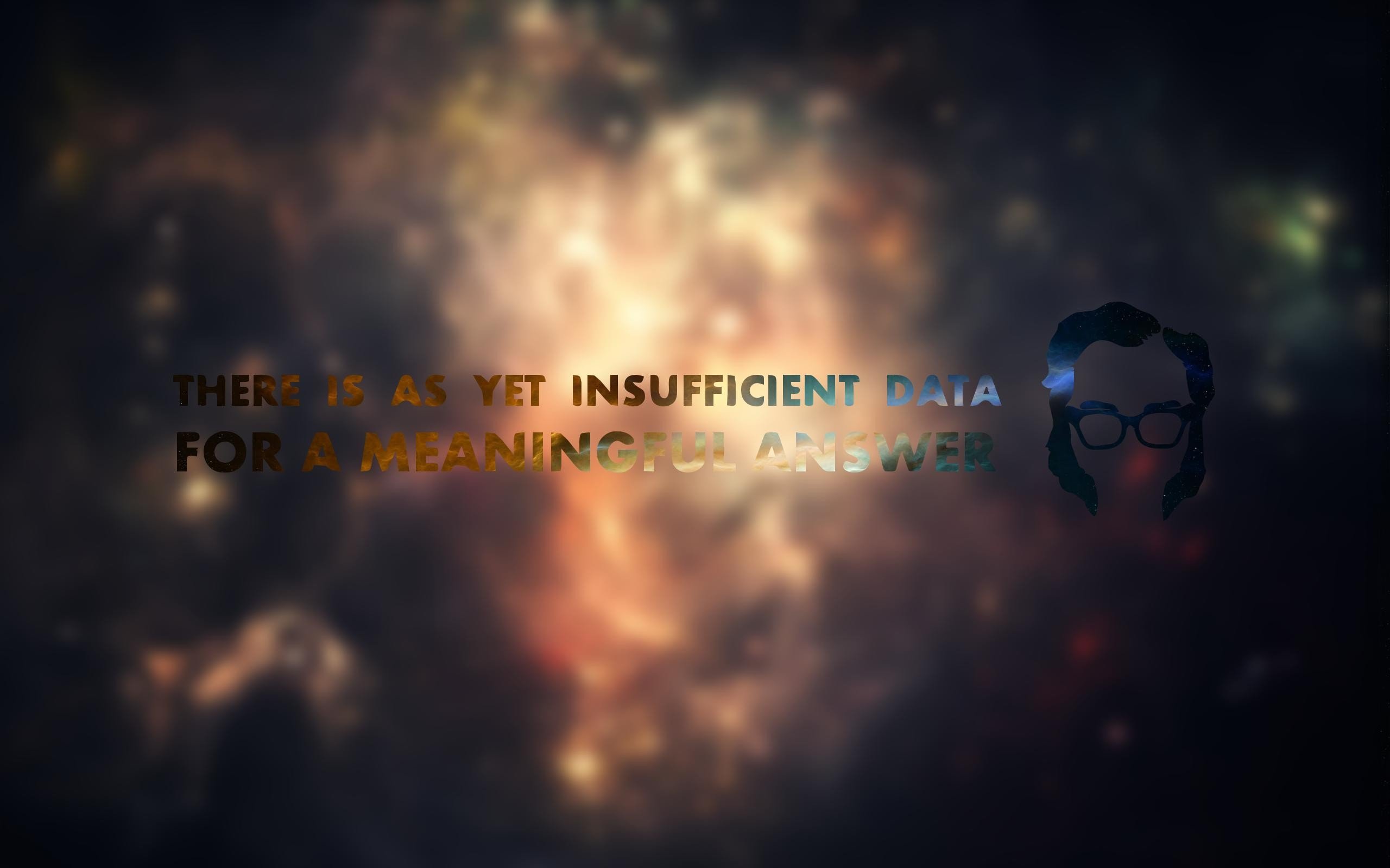 Isaac Asimov, Space, Blurred, Typography, The last question Wallpaper