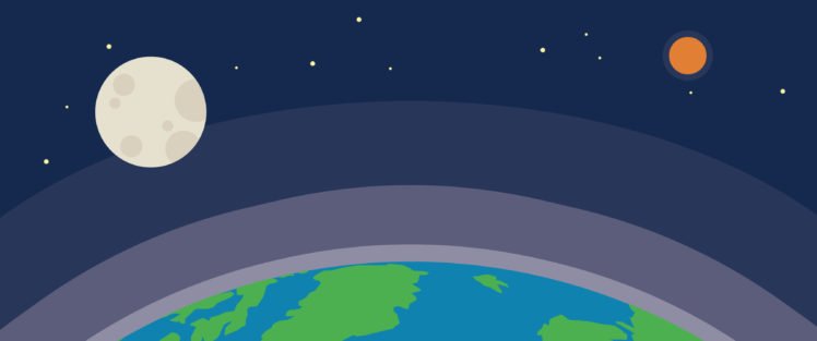 space, Earth, Moon, Stars, Minimalism, Sun HD Wallpaper Desktop Background